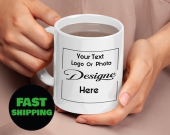 Personalized White Glossy Mug, Be Mine Mug Personalized, St Patricks Day Mug Personalize,  Personalized Mug With Picture And Text