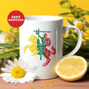 Lithuania White glossy mug