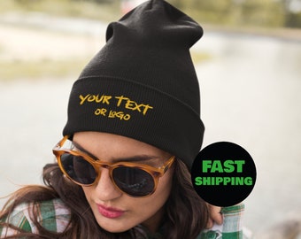 Cappello Waffle ricamato personalizzato Beanie, Cappello berretto unisex, Cappello Beanie personalizzato, Cappelli invernali Berretto da uomo personalizzato, Cappello invernale personalizzato