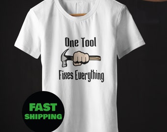 ユーモアのある大工のTシャツ、お父さんのジョークのシャツ、大工への面白い贈り物、面白いハンマーのシャツ、父の日シャツ、お父さんへのシャツ、便利屋のハンマーのシャツ