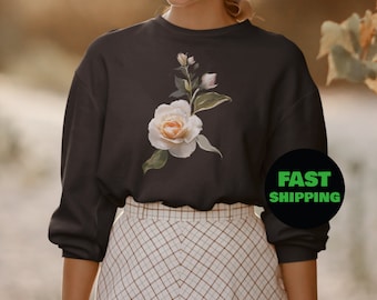 Flower Power Sweatshirt, Birth Month Flower Sweatshirt, Crewneck Sweatshirt And Flowers, Flower Sweatshirt For Women, Flower Sweatshirt