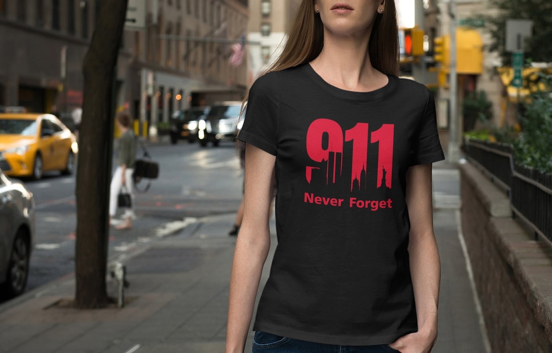 9-11 Memorial Shirt | Never Forget 9-11 Short-sleeve Unisex T-shirt - Etsy