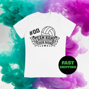 Custom Volleyball  Shirt, Custom Volleyball shirt, Personalized Volleyball Shirt, Custom Volleyball T-Shirt, Volleyball Team Shirt, Team tee