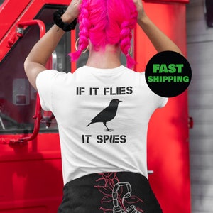 If It Flies It Spies, Birds Aren&#39;t Real T-Shirt, Spies X Family, Birds Watcher Shirt, Funny Birds Spies Conspiracy Shirt, Birds Watching