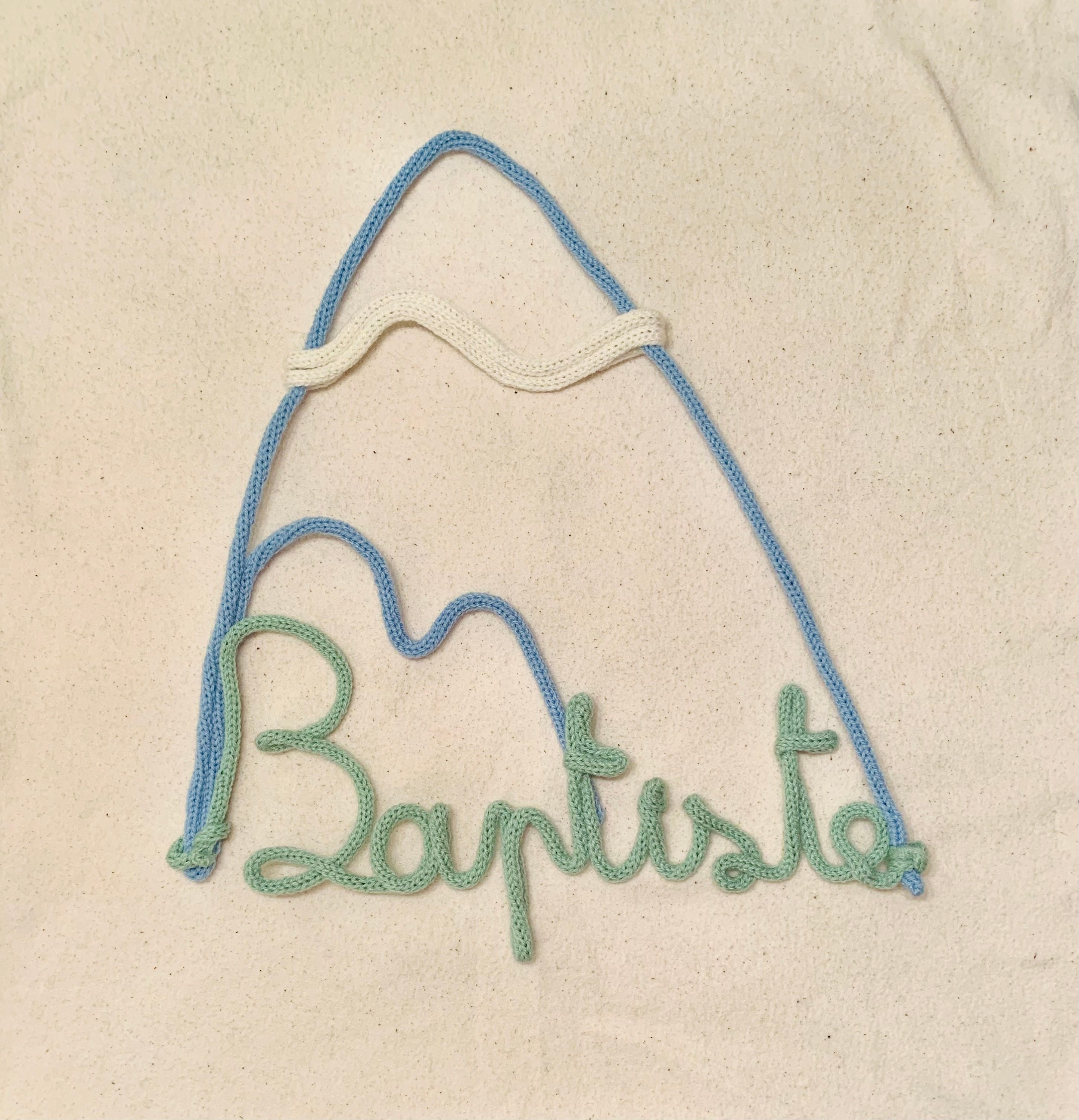 Décoration Murale à Accrocher Montagne Prénom