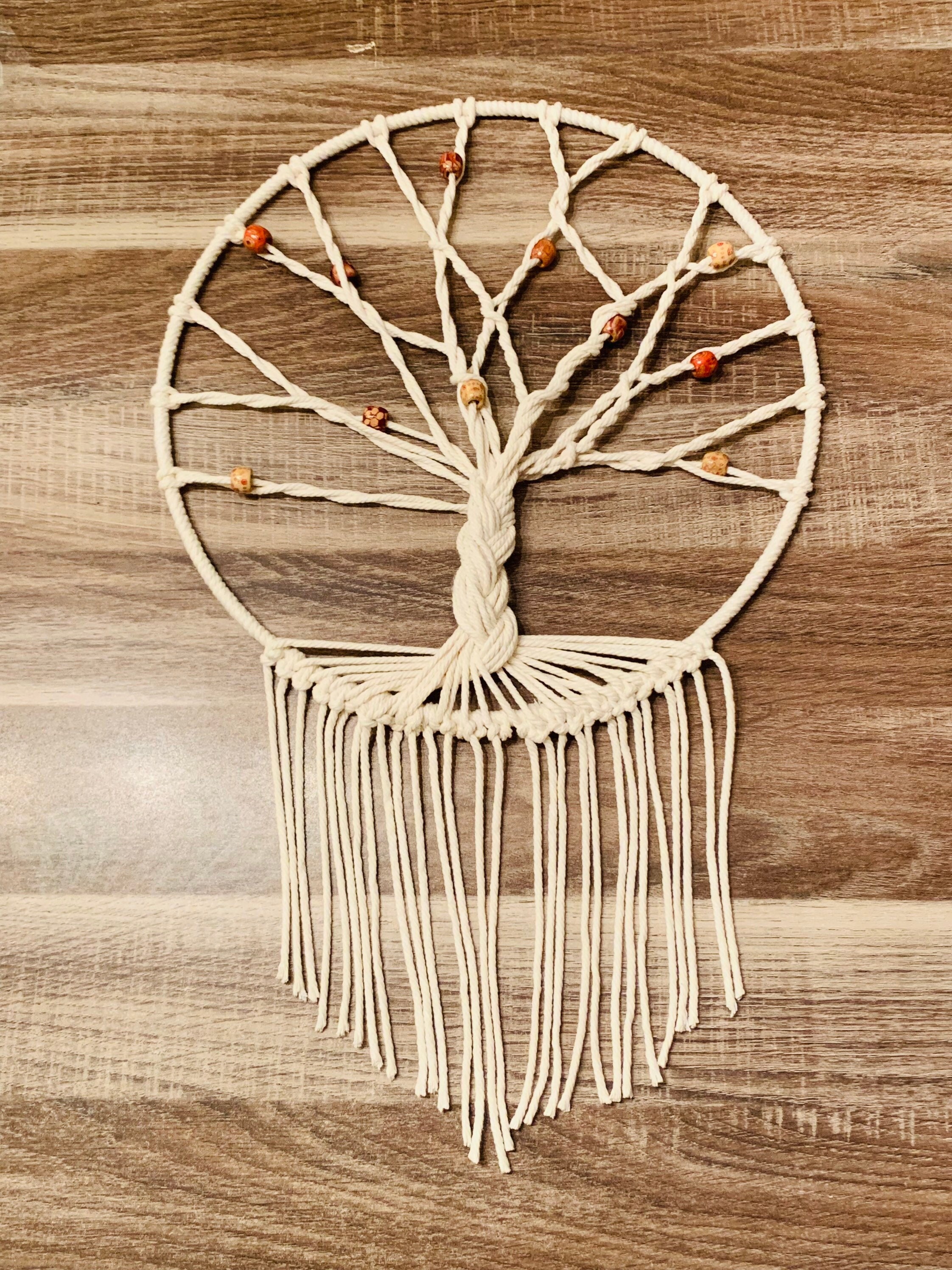 Décoration Murale en Macramé Arbre de Vie