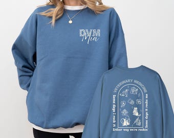 Veterinary Medicine Sweatshirt, Personalized Vet Medicine Rock It Sweater, Vet Tech Week, Vet Nurse Crewneck, Vet Student Graduation Gift