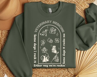Veterinary Medicine Sweatshirt, Vet Medicine Rock It Sweater Shirt, Vet Tech Week Gift, Vet Nurse Tshirt, Vet Student Graduation Tee