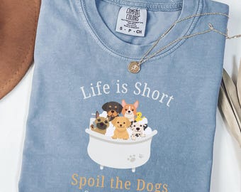 Custom Dog Grooming Shirt, Dog Groomer Work Shirt, Comfort Colors® Pet Groomer Funny T-Shirt, Gift For Dog Salon Groomer, Pet Stylist Tee