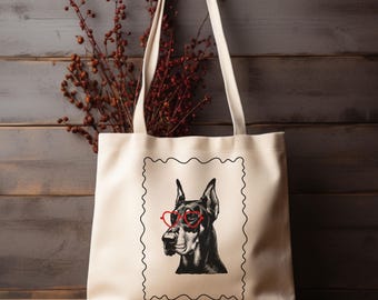 Doberman Tan Black Breed Dog Lover Puppy Pet Photo Artwork [ Eco