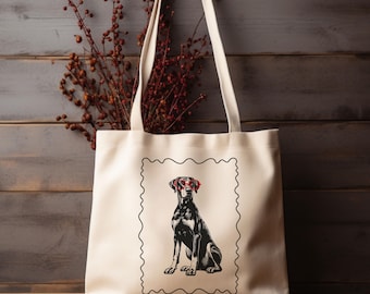 Doberman Tan Black Breed Dog Lover Puppy Pet Photo Artwork [ Eco
