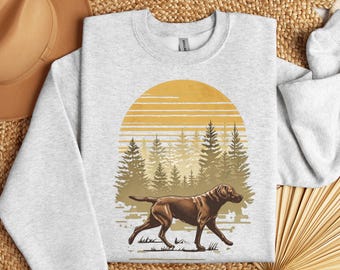Chocolate Labrador Sweatshirt, Chocolate Lab Shirt, Brown Lab Dog Mom Sweater, Labrador Retriever Dog Owner Gift, Labrador Dog Owner Gift