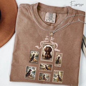 Boykin Spaniel Shirt, Boykin Spaniel Vintage Stamp Bow Tshirt, Respect the Locals T-Shirt, Ducking Hunting Spaniel Tee, Gift For Dog Lover