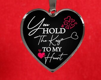 Personalized Heart Necklace | Love Pendant Necklace | Stainless Steel Necklace | Gift for Her