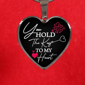 Collier coeur personnalisé | Collier pendentif amour | Collier en acier inoxydable | Cadeau pour elle