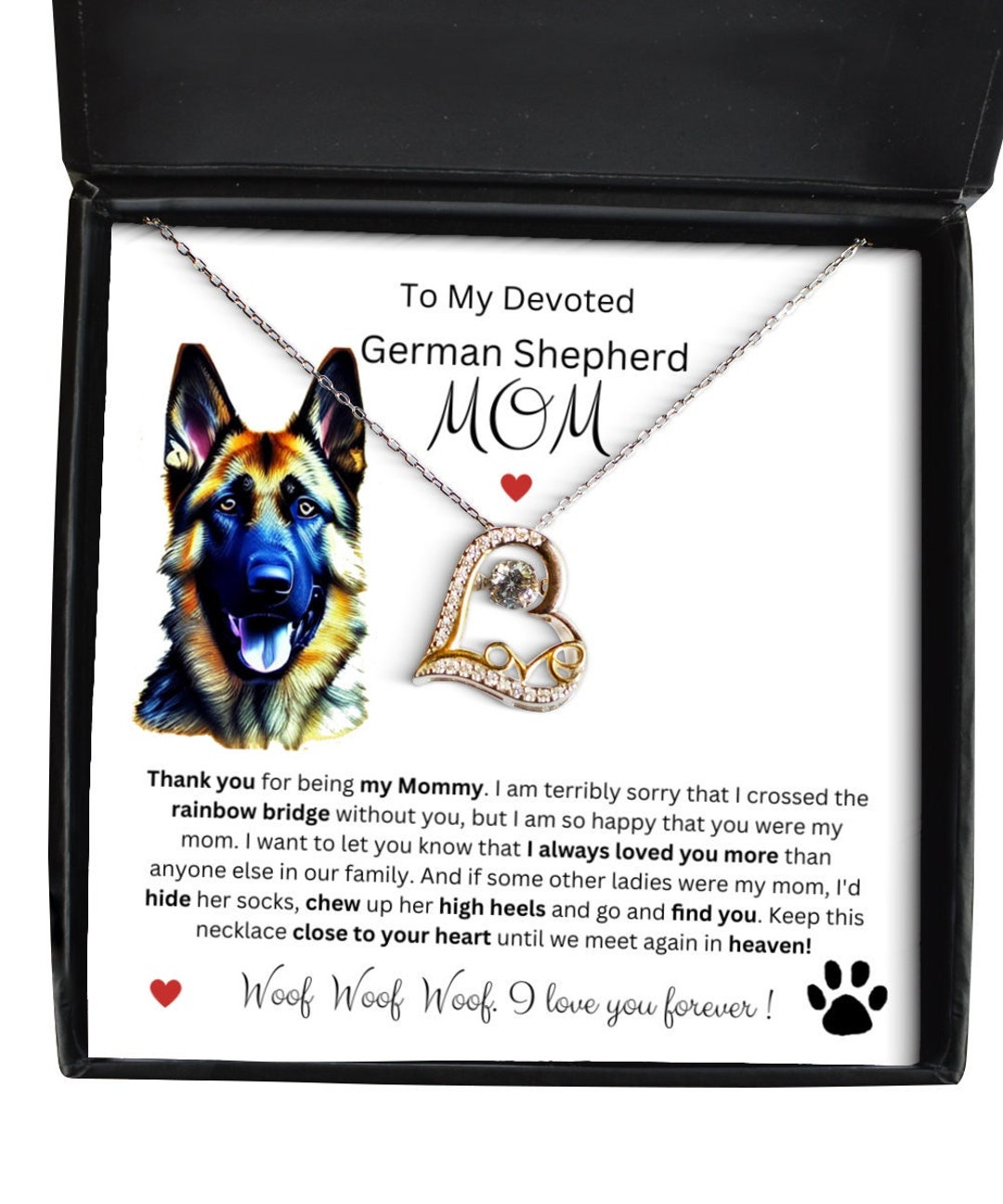 German Shepherd Memorial Gift German Shepherd Sympathy Gift Etsy