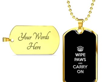 Silver Gold Dog Paw Charm Pendant Necklace, Dainty Simple Animal Necklace, Minimalist Dog Owner Necklace, Dog Lover Jewelry Gift for Her/Him