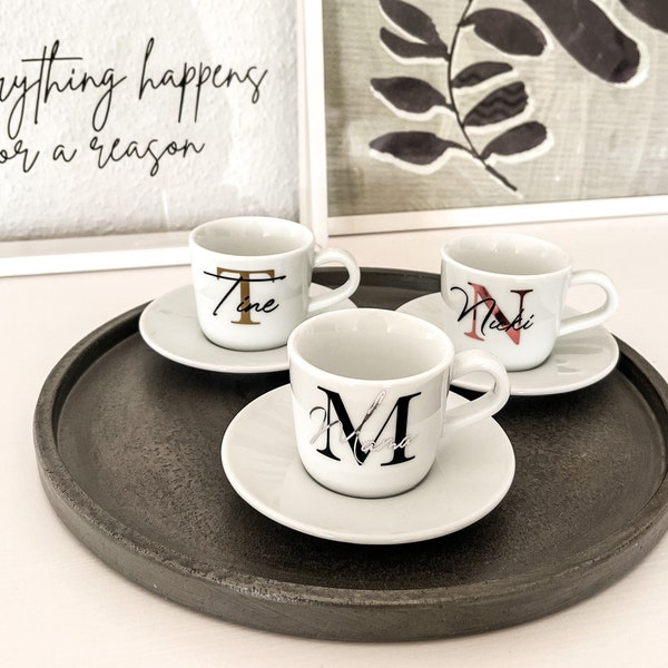 Espresso Tasse | Tasse  | personalisiert | Initialen  | Name | Geschenkidee Männer / Frauen | Geschenk | Geburtstag | Einzug | Becher