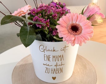 Blumentopf | Vase | Muttertag | personalisiert | individuell | Geschenkidee  Frauen | Geschenk | Geburtstag | Mitbringsel