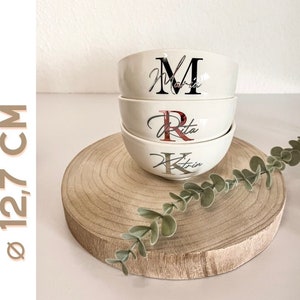 Bowl | cereal bowl | soup cup | bowl | Initials | Name | Gift idea men / women | Gift | birthday | moving in |