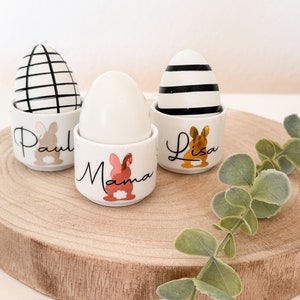 Eggcup personalized Initials Name individual Gift idea men / women Gift birthday moving in Easter image 4