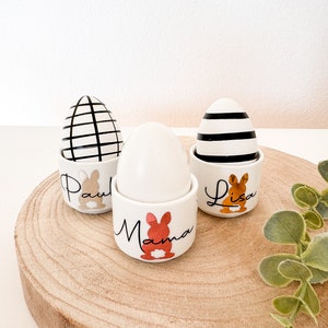 Eggcup personalized Initials Name individual Gift idea men / women Gift birthday moving in Easter image 3