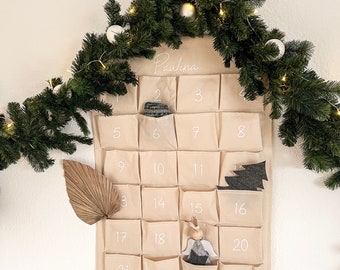 Adventskalender zum befüllen I Adventskalender Stoff I Personalisierter Adventskalender I Stoffadventskalender mit Name