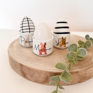 Eggcup personalized Initials Name individual Gift idea men / women Gift birthday moving in Easter image 2