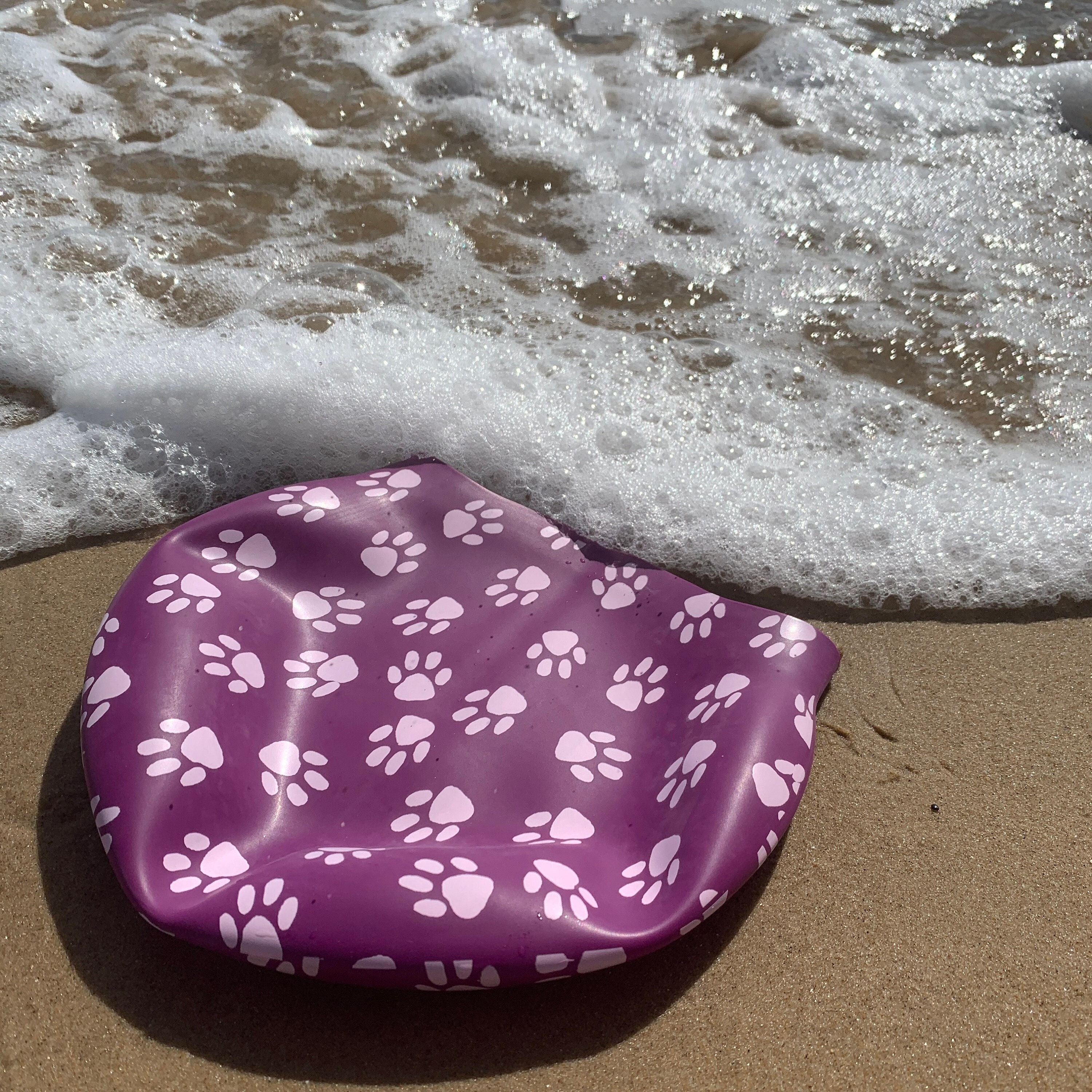 Paw Print Face Cover - Purple/Pink Paw Print Face Cover - Purple/Pink