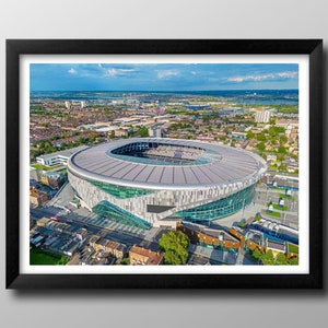 Tottenham Hotspur FC Stadium Framed Print. The Spurs, North London. Wall Art, Poster, Gifts, Football Club Memorabilia, Gifts.