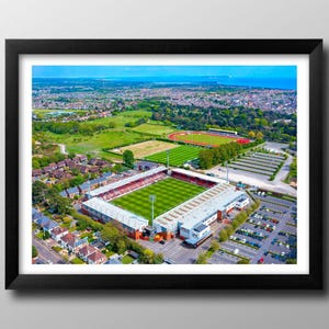 Regali dell'AFC Bournemouth, Vitality Stadium. Stampa incorniciata. Arte murale, poster. Cimeli dei Cherries. Football Club,