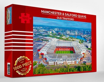 Manchester United, Old Trafford Jigsaw - Salford Quays. 1000 Pieces Puzzle.