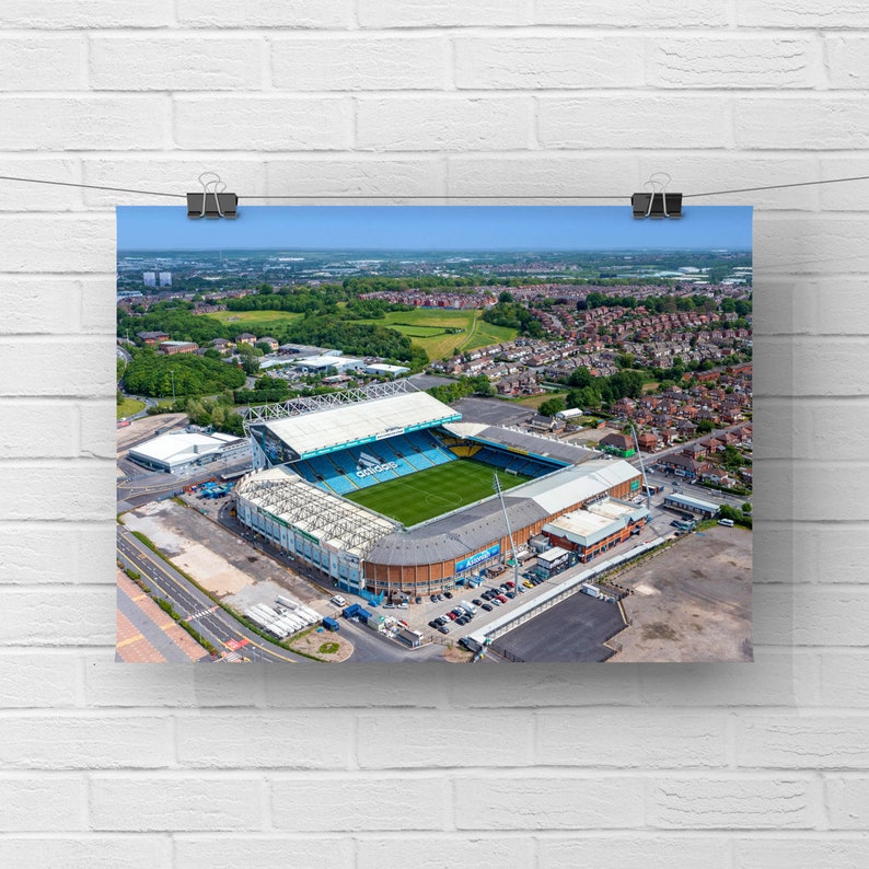 Leeds United Gifts, Elland Road Stadium, Framed Print. Wall Art, Poster