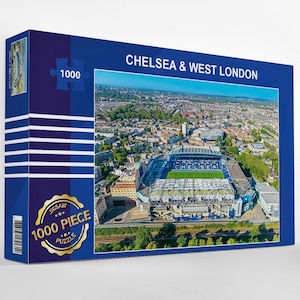 Chelsea FC Gifts, Stamford Bridge Stadium 1000 Piece Jigsaw Puzzle.