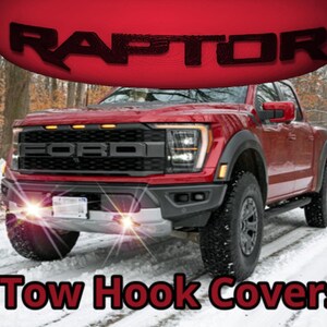 Yongtoparts 2-Pack Red Tow Hook Covers For Ram 1500 2019-2025 - Silicone Front Hitch Protectors - View #10