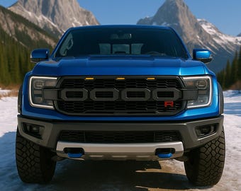 2024+ Ford Ranger Tow Hook Covers | Authentic Click Fit Covers | Color Accents | Snap-On Mod