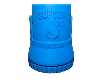 Sup Cup Vault XL paddleboard-bekerhouder met verborgen waterdichte opbergruimte – past op blikken van 355 ml – aangepaste kleuren – geheim compartiment