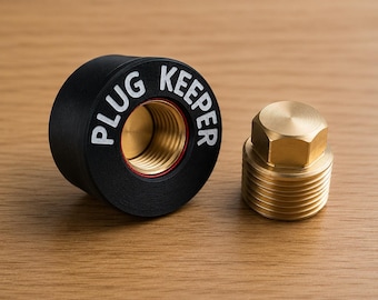 Magnetic Boat Drain Plug Holder - Plug Keeper | Brass Threaded Insert | Marine Grade | Fits Standard 1/2" NPT Drain Plugs