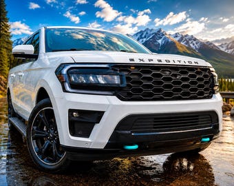Ford Expedition Compatible Tow Hook Covers for 2018+ | Click Fit Tow Hook Covers