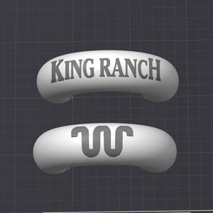 Caches décoratifs pour crochet de remorquage Ford Super Duty King Ranch 2017 - 2025