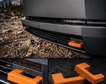 Cybertruck Compatible Click Fit Tow Hook Covers – Color Accent – Weather Resistant