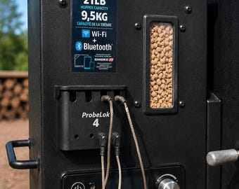 ProbeLok 4 Supporto magnetico per sonde di temperatura – Mantiene saldamente 4 sonde per termometri da carne – Accessorio per griglia, barbecue e affumicatore