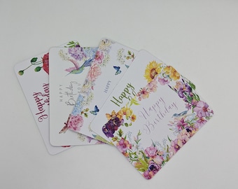 Lot de 5 cartes postales d'anniversaire, DIN A6, carte de vœux anniversaire, carte de félicitations, joyeux anniversaire, carte d'anniversaire