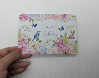 Birthday card "Butterflies", DIN A6, greeting card, postcard, birthday, congratulations card, Happy Birthday