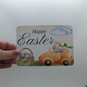 Cartolina "Coniglietto pasquale", DIN A6, biglietto di auguri, cartolina Pasqua, biglietto di Pasqua, coniglietto pasquale, uova di Pasqua