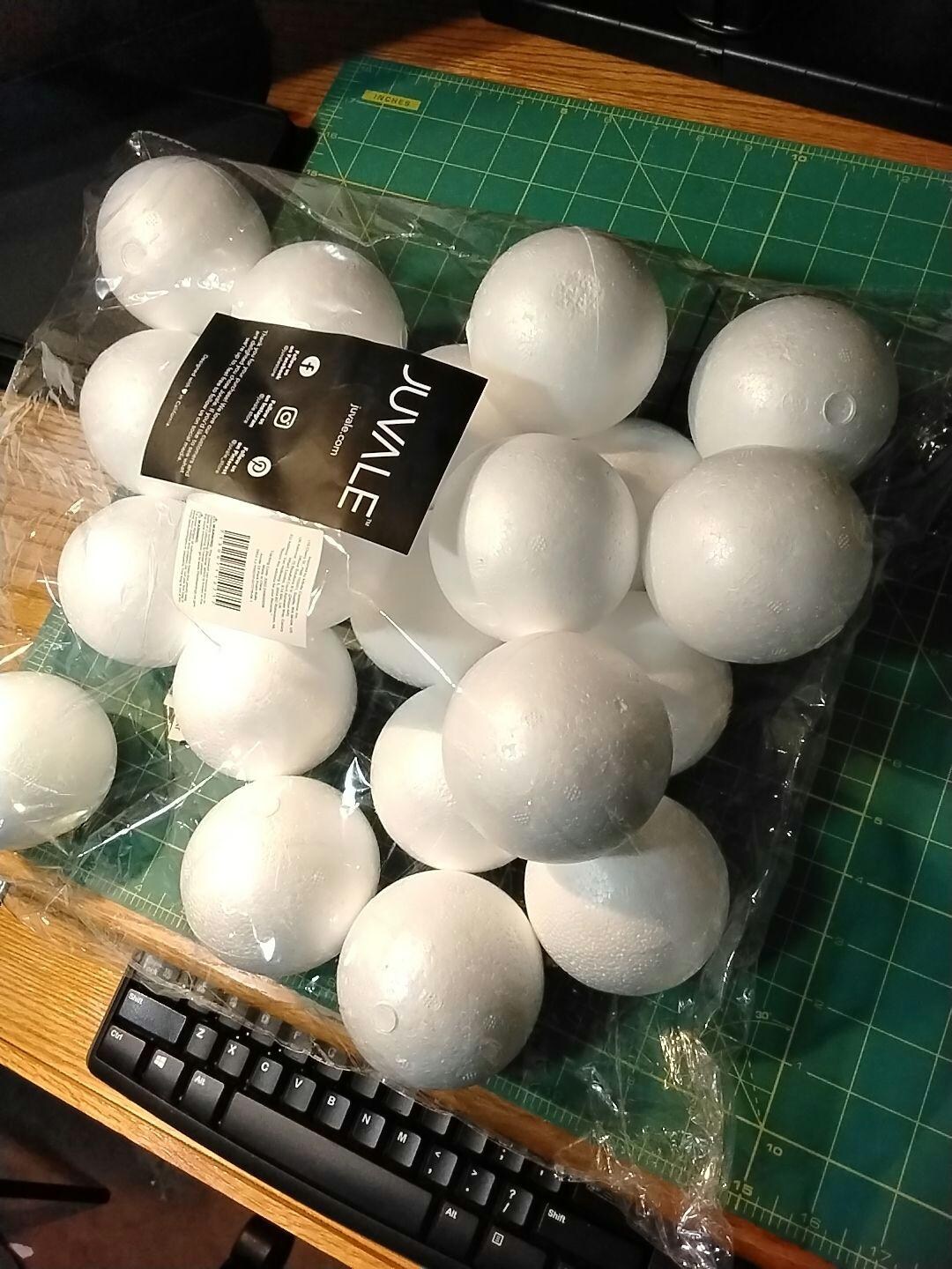 Styrofoam Balls, 3.75 Inches in Diameter, for Crafting Round Shapes. - Etsy