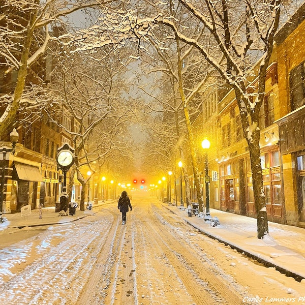Snowy Capitol Street - Charleston, WV