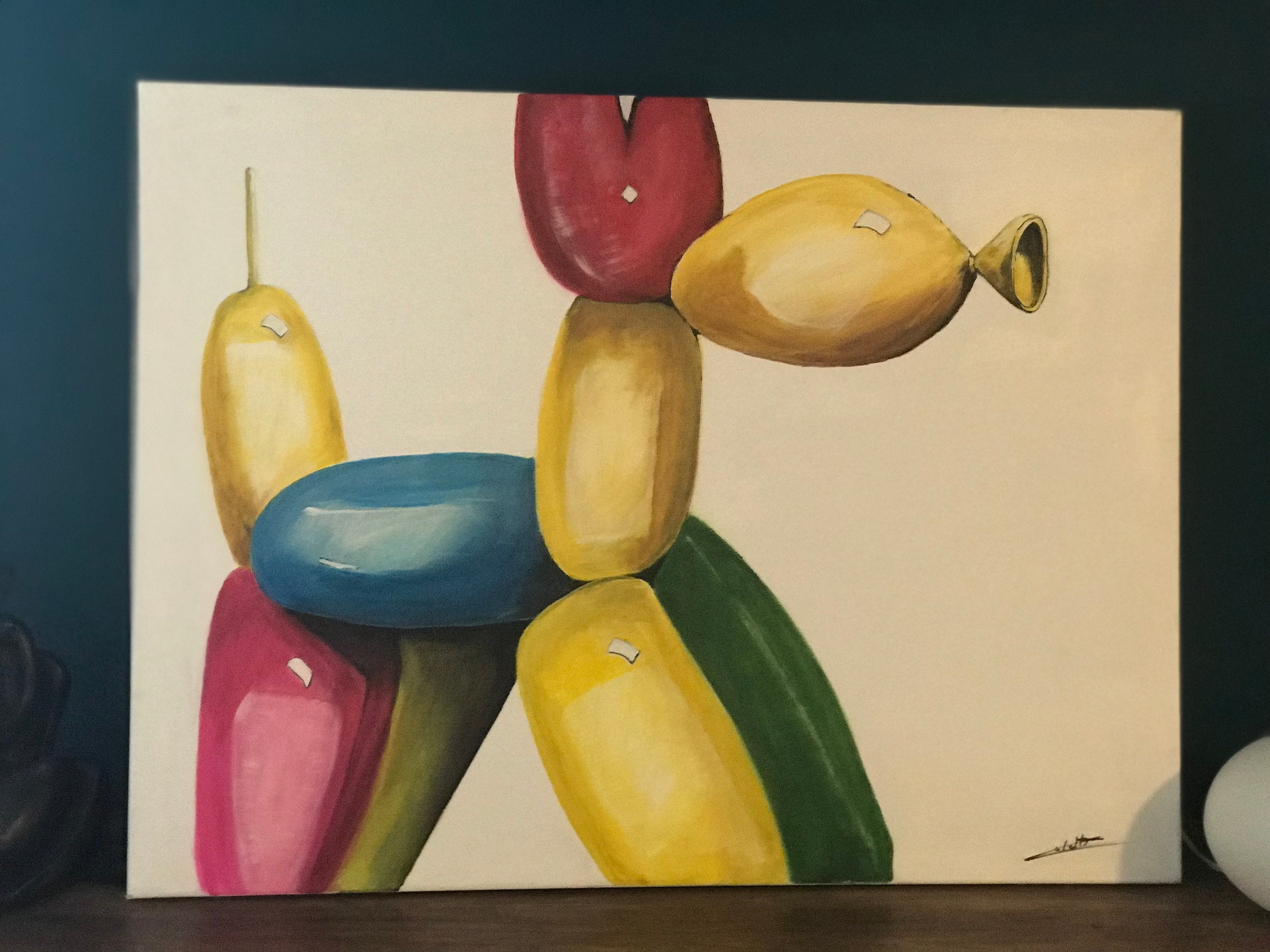 Tableau Chien Ballon