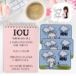 IOU Place Holder Etsy IOU Place Holder Etsy