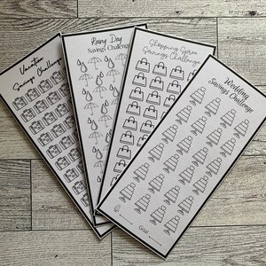 Printable Savings Challenges PNG PDF l Budgeting l Instant Download l Digital